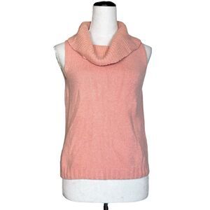 Cashmere Studio 100% Pure Cashmere Turtleneck Sweater No Size Pink Scotland Lux